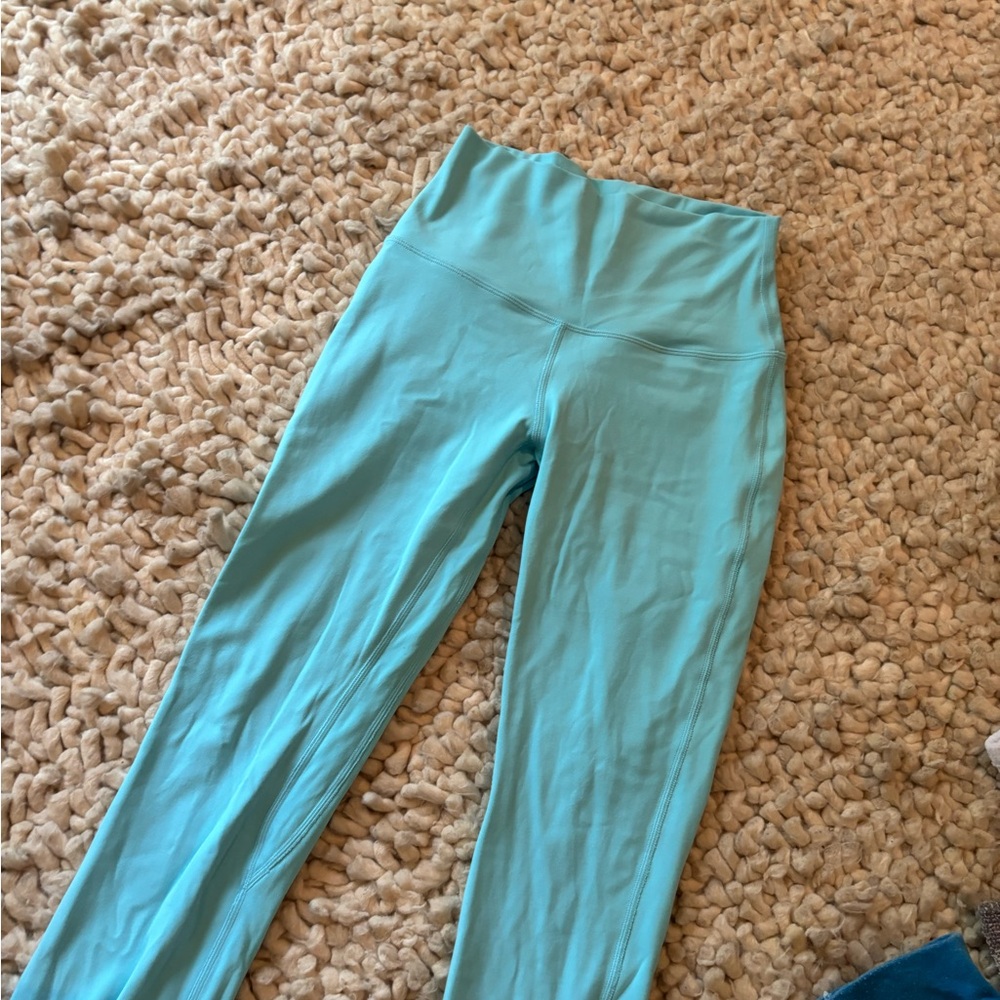 Lululemon Athletica Blue Leggings High-Waisted Stretchy